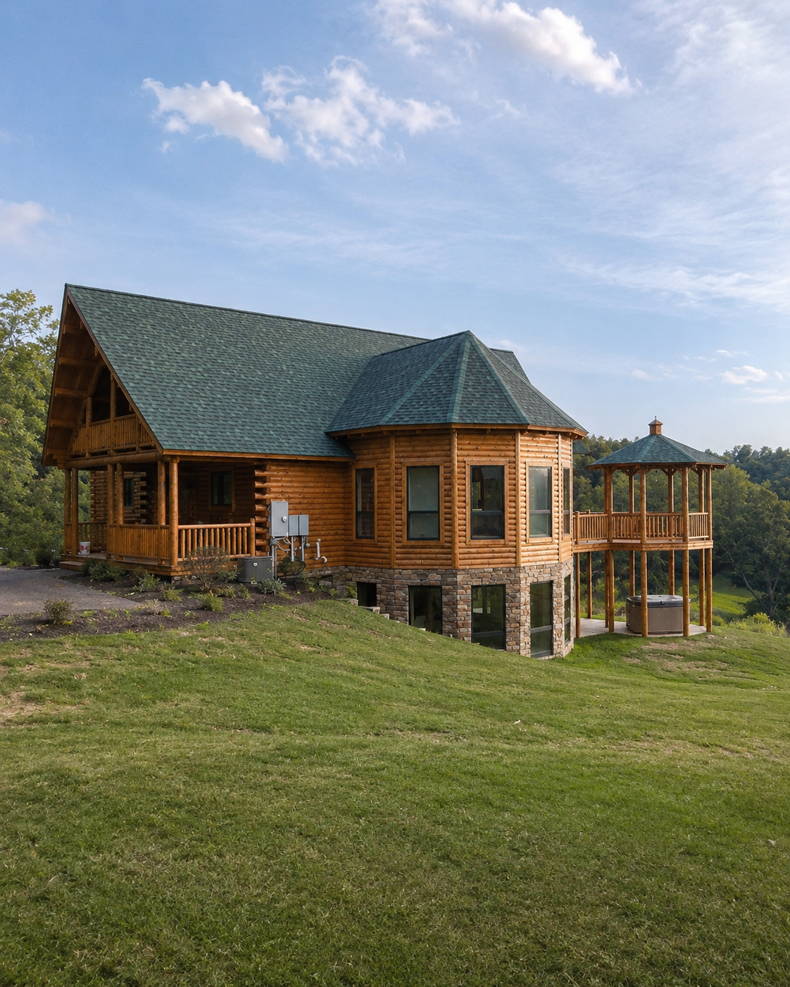 Custom home built by Cabin Run Construction